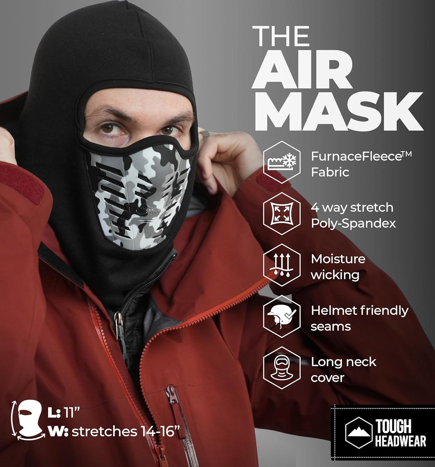 imageBalaclava Ski Mask  Thermal Face Mask Cold Weather Motorcycle Gear with Breathable Air Vents  Winter Face MaskArtic Camo
