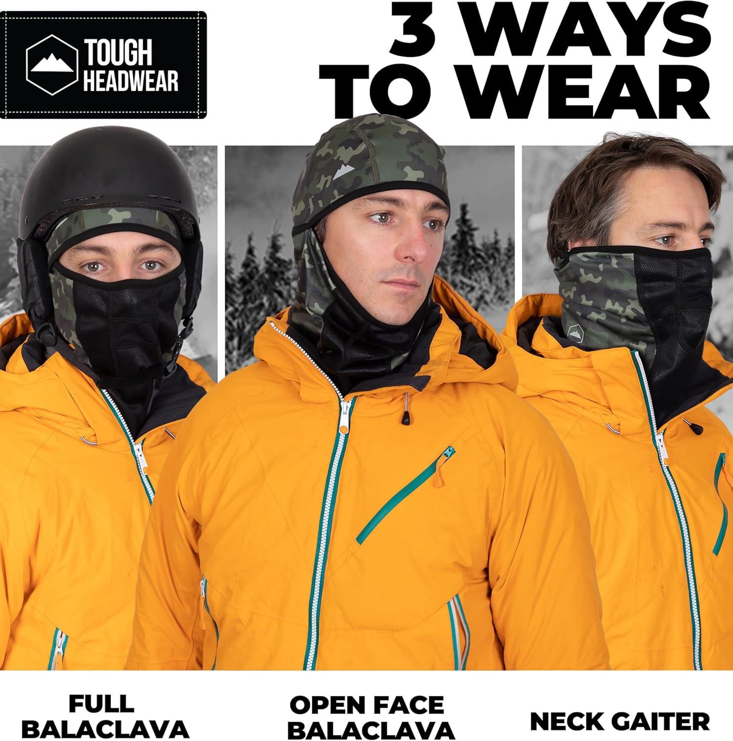 imageBalaclava Ski Mask  Winter Face Mask for Men ampamp Women  Cold Weather Gear for Skiing Snowboarding ampamp Motorcycle RidingGreen Camo