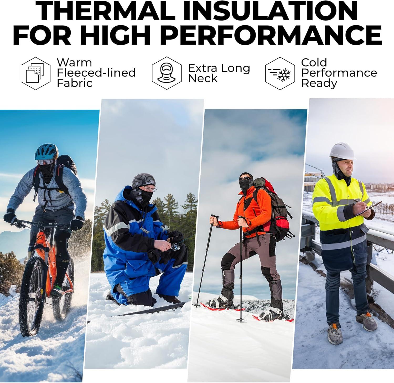 imageBalaclava Ski Mask  Winter Face Mask for Men ampamp Women  Cold Weather Gear for Skiing Snowboarding ampamp Motorcycle RidingGrey Camo