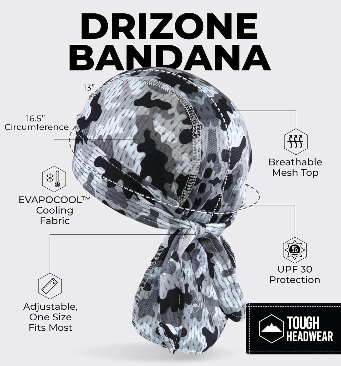 imageCooling Helmet Liners  Do Rag Skull Caps for Men  Cooling Head Wraps Hard Hat Liner  Motorcycle Pirate BandanaAssorted Camo