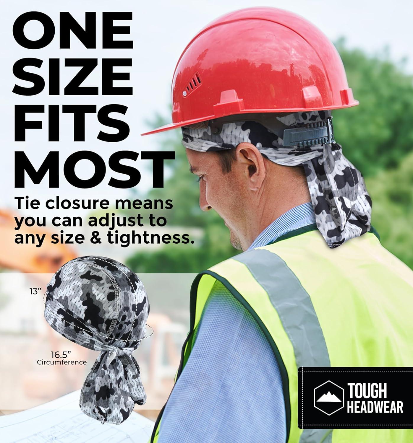 imageCooling Helmet Liners  Do Rag Skull Caps for Men  Cooling Head Wraps Hard Hat Liner  Motorcycle Pirate BandanaAssorted Camo