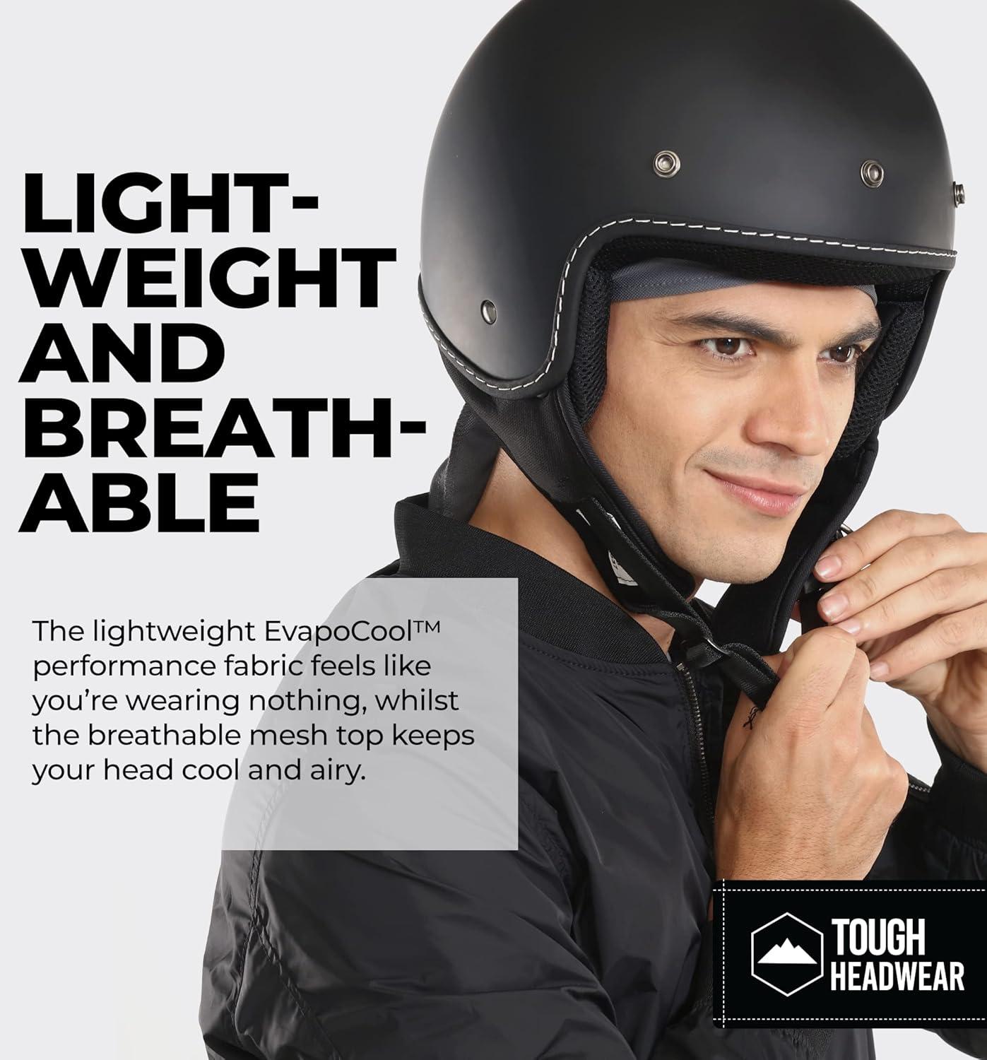 imageCooling Helmet Liners  Do Rag Skull Caps for Men  Cooling Head Wraps Hard Hat Liner  Motorcycle Pirate BandanaDark Gray