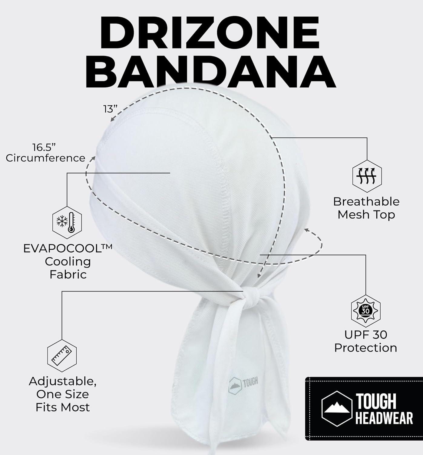 imageCooling Helmet Liners  Do Rag Skull Caps for Men  Cooling Head Wraps Hard Hat Liner  Motorcycle Pirate BandanaWhite