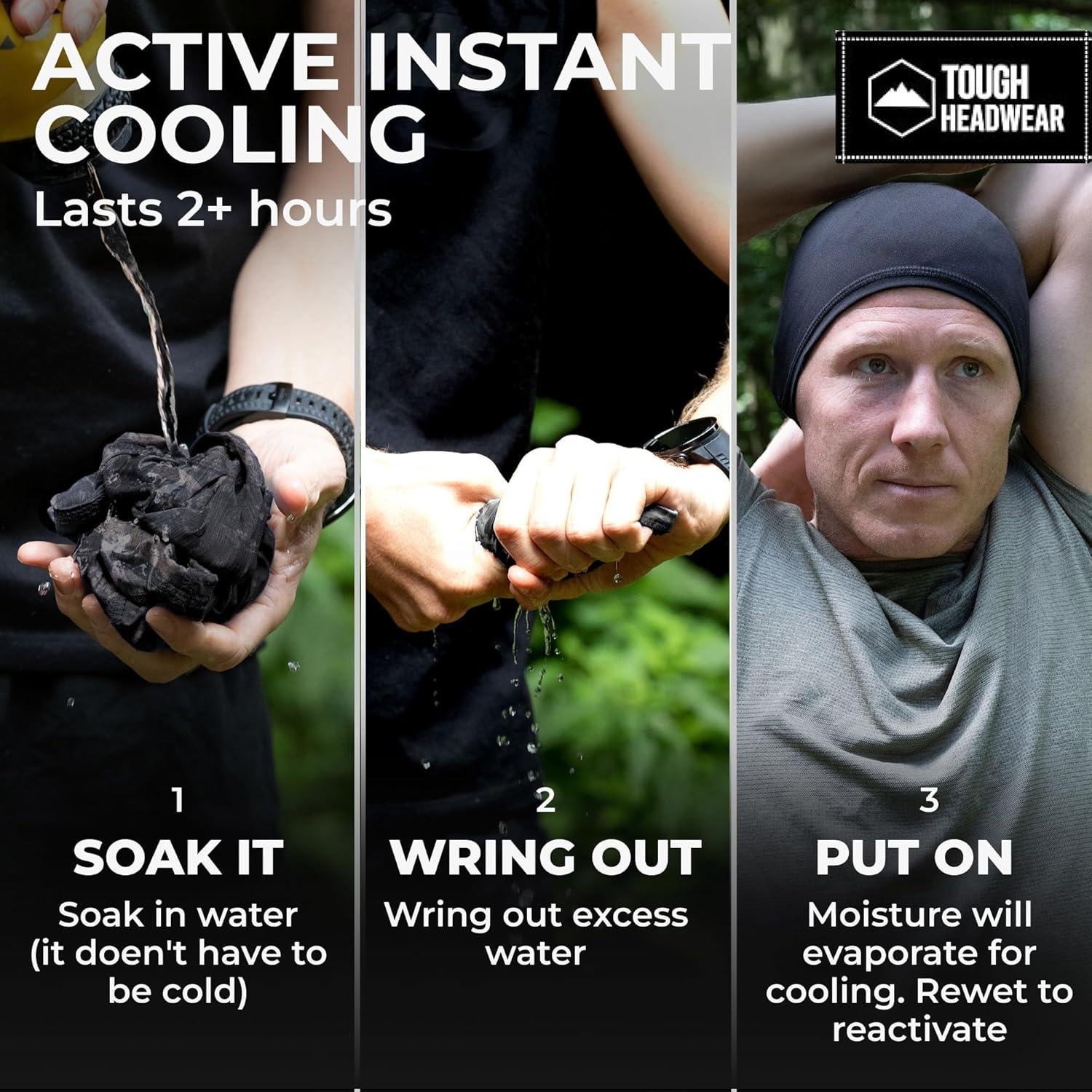 imageCooling Skull Cap for Men  Hard Hat Liner Cycling Cap Head Caps for Men Helmet Liner for Motorcycle2 Black  2 Blue  2 Dark Gray