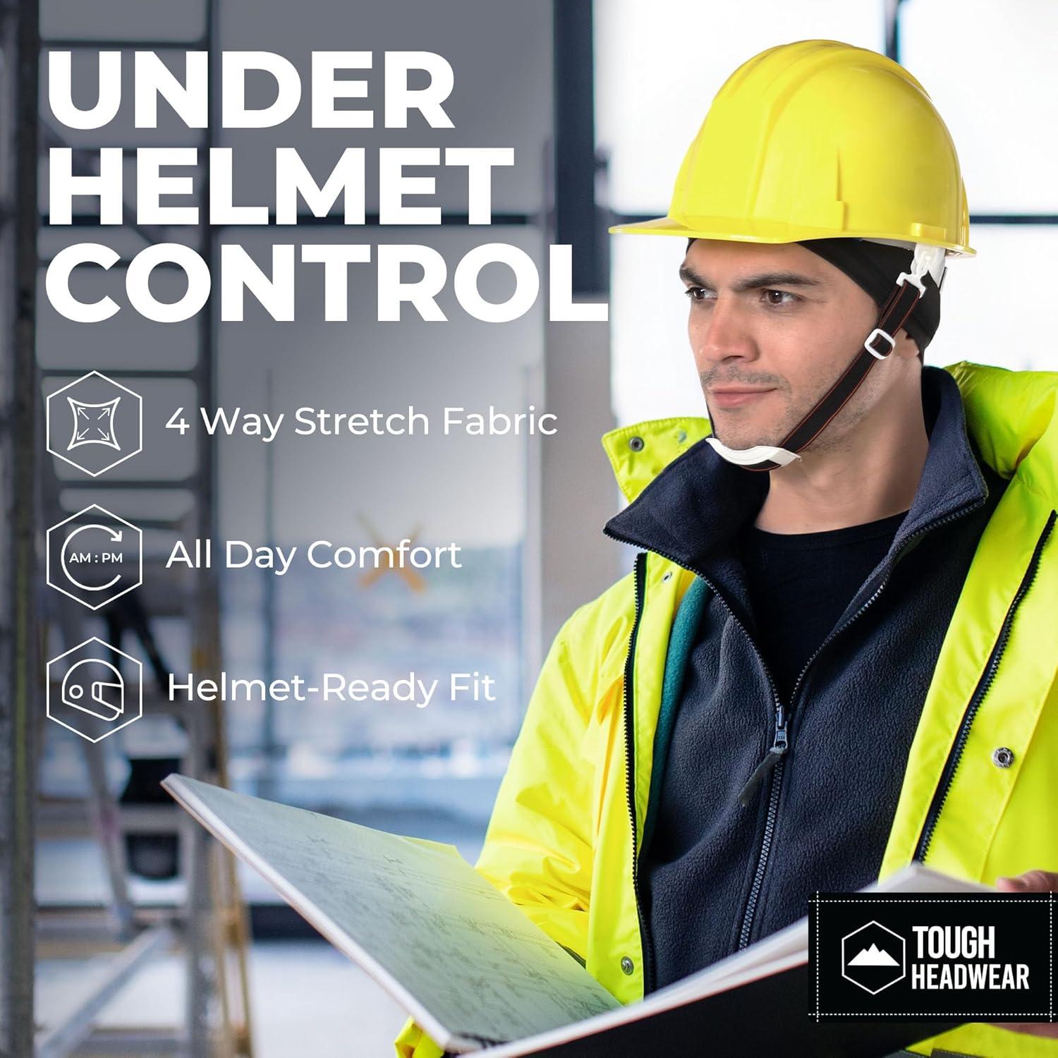 imageCooling Skull Cap for Men  Hard Hat Liner Cycling Cap Head Caps for Men Helmet Liner for MotorcycleBlack