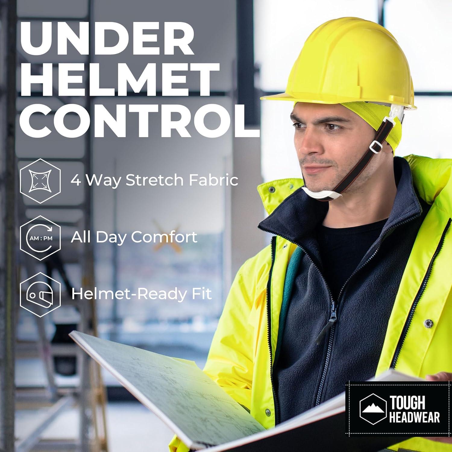 imageCooling Skull Cap for Men  Hard Hat Liner Cycling Cap Head Caps for Men Helmet Liner for MotorcycleHi Viz Yellow