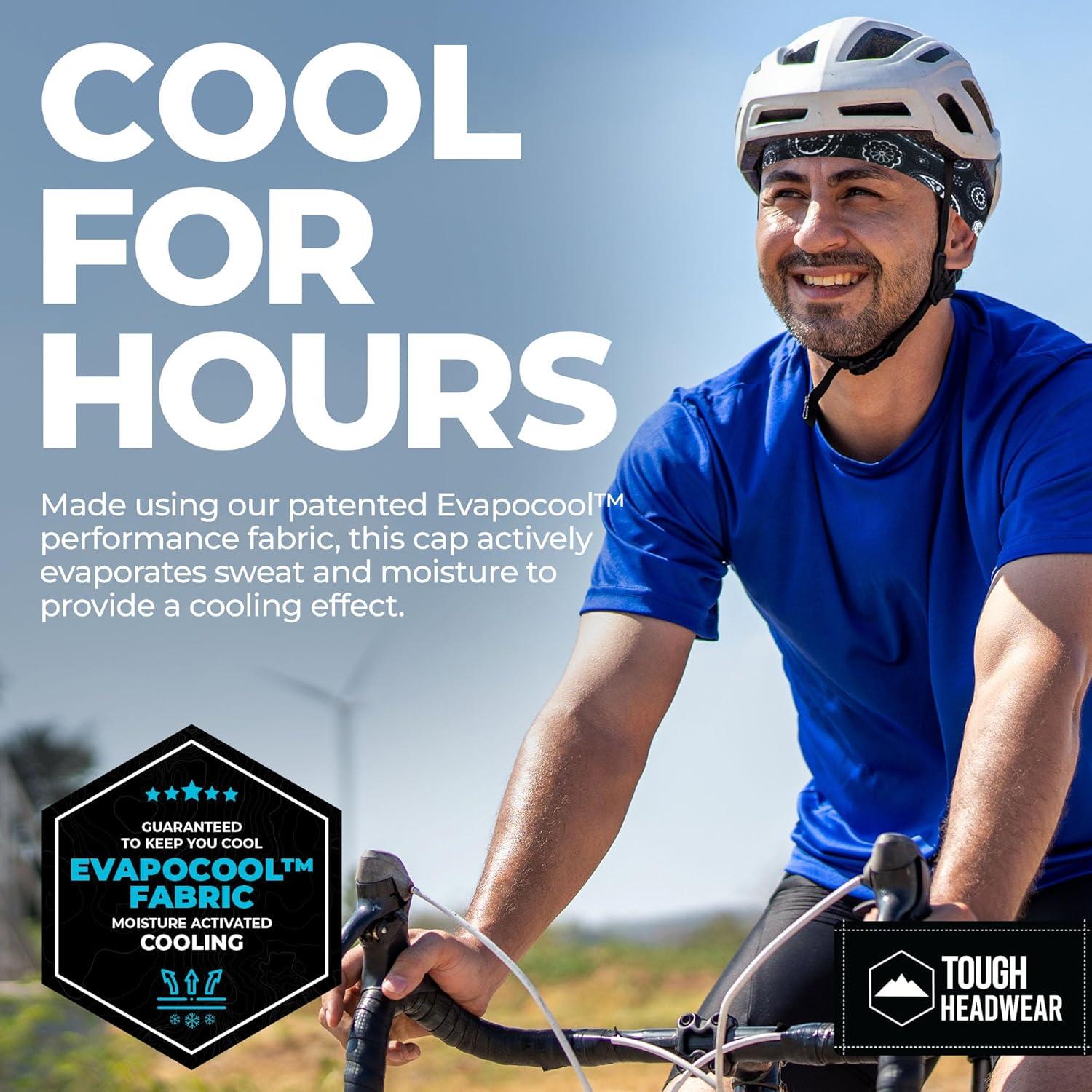 imageCooling Skull Cap for Men  Hard Hat Liner Cycling Cap Head Caps for Men Helmet Liner for MotorcyclePaisley