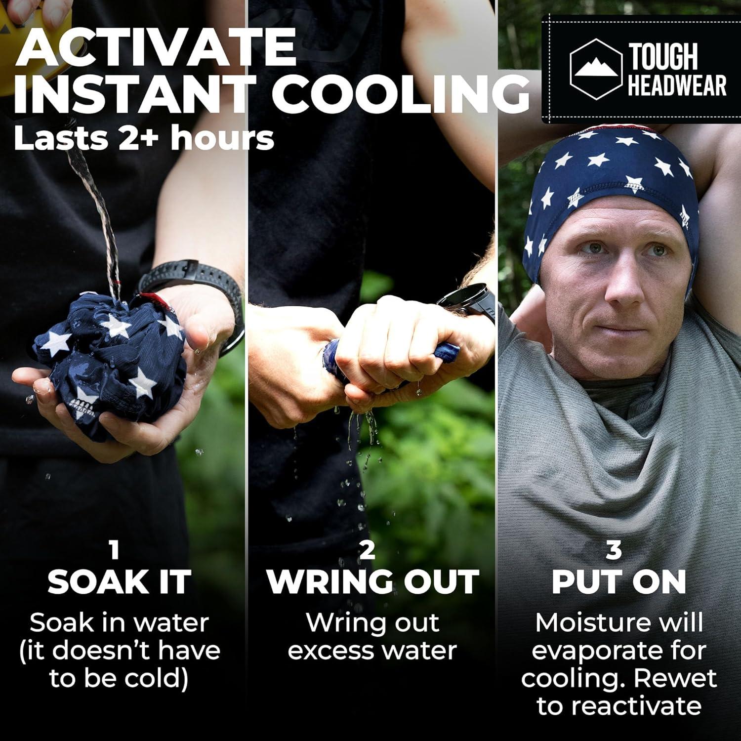 imageCooling Skull Cap for Men  Hard Hat Liner Cycling Cap Head Caps for Men Helmet Liner for MotorcycleStars and Stripes