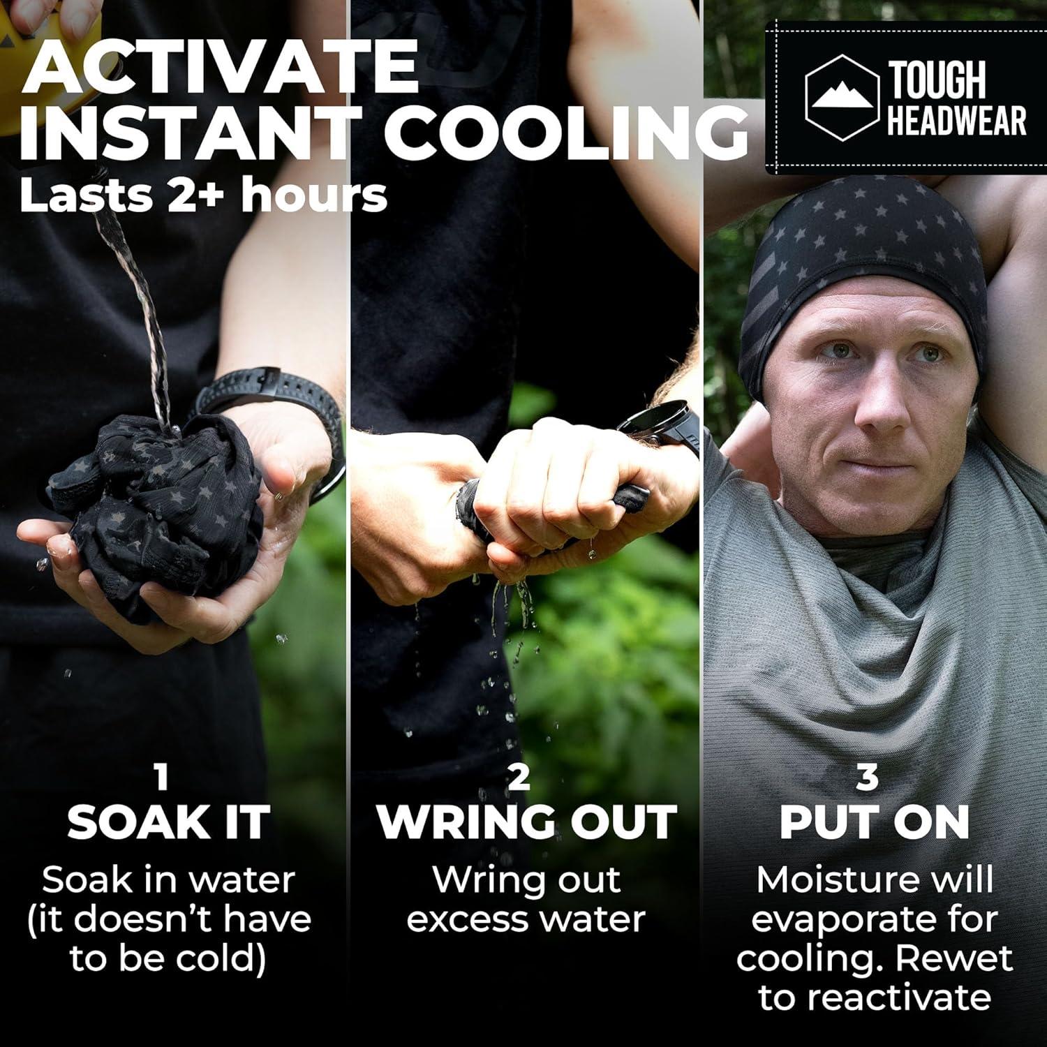 imageCooling Skull Cap for Men  Hard Hat Liner Cycling Cap Head Caps for Men Helmet Liner for MotorcycleUs Flag Gray