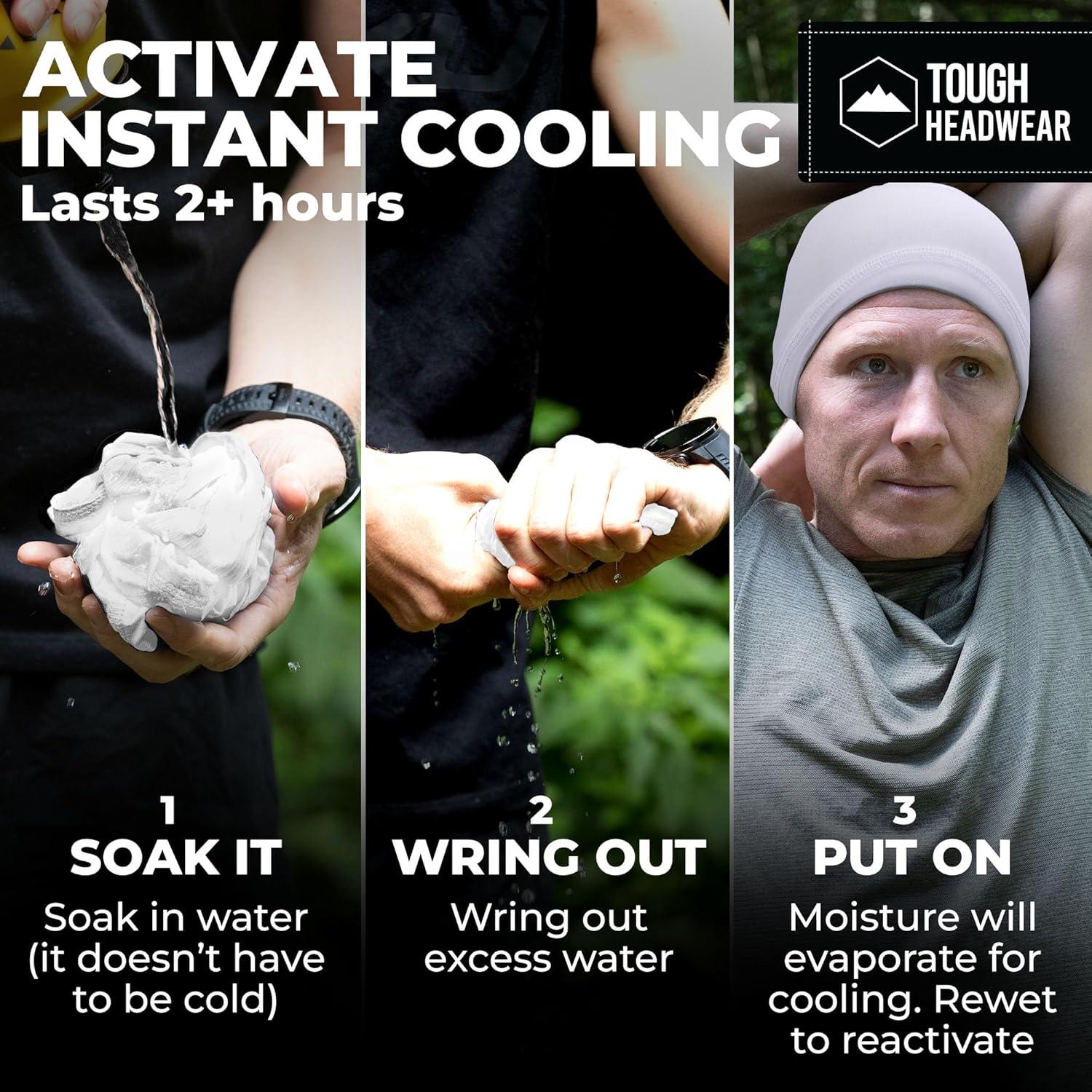 imageCooling Skull Cap for Men  Hard Hat Liner Cycling Cap Head Caps for Men Helmet Liner for MotorcycleWhite