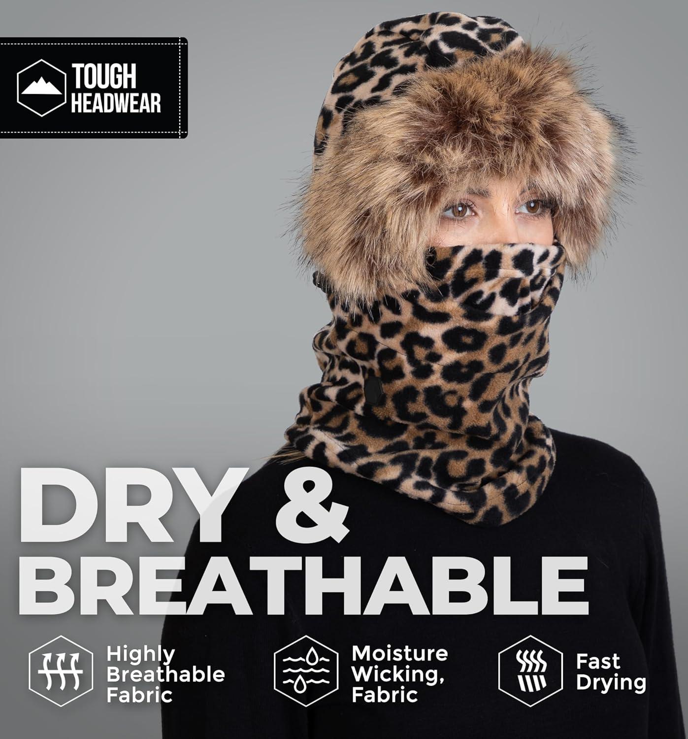 imageFleece Balaclava Ski Mask  Winter Face Mask for Men ampamp Women  Face Cover for Extreme Cold Weather Gear Skiing SnowboardingBrown