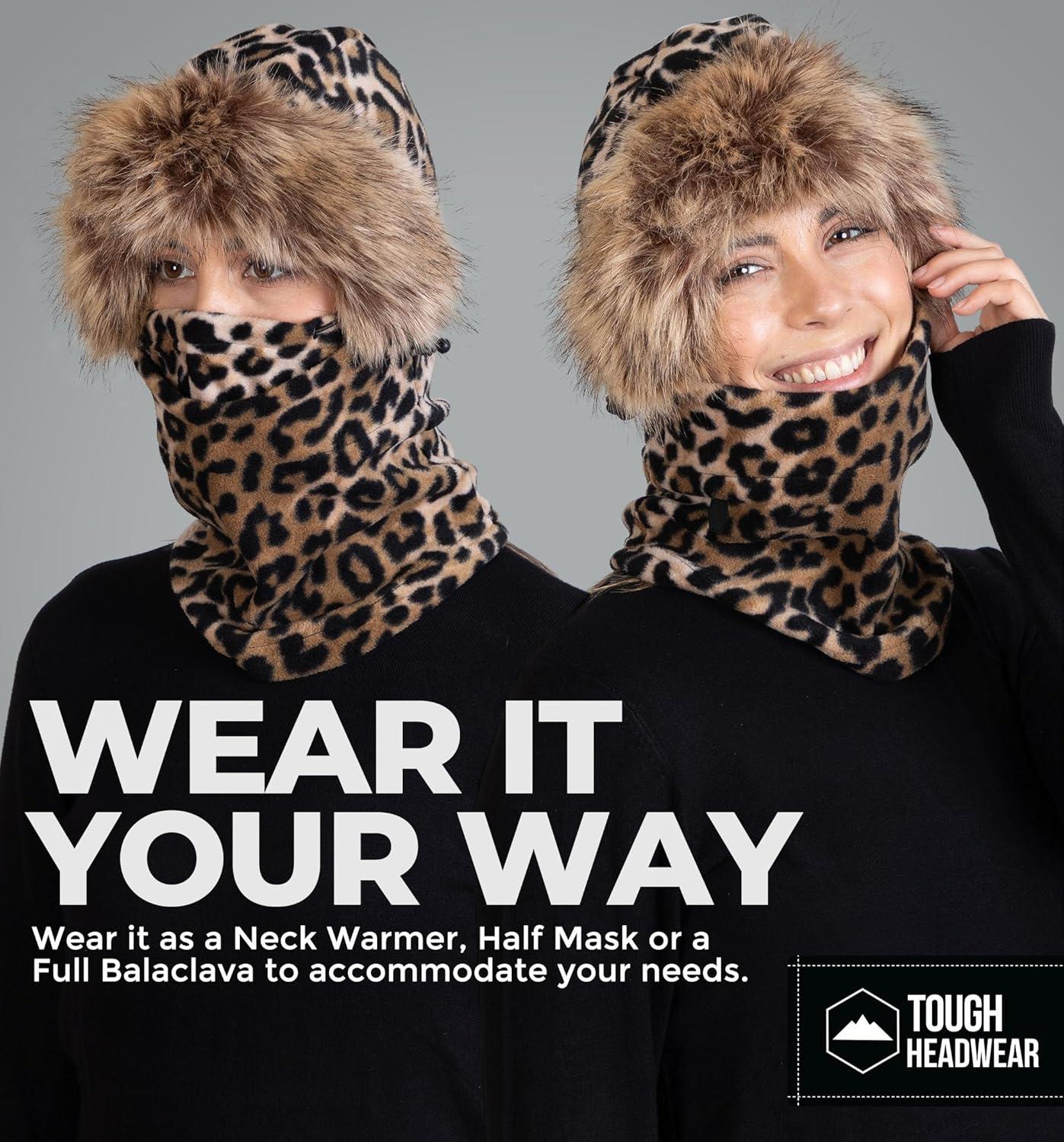 imageFleece Balaclava Ski Mask  Winter Face Mask for Men ampamp Women  Face Cover for Extreme Cold Weather Gear Skiing SnowboardingBrown