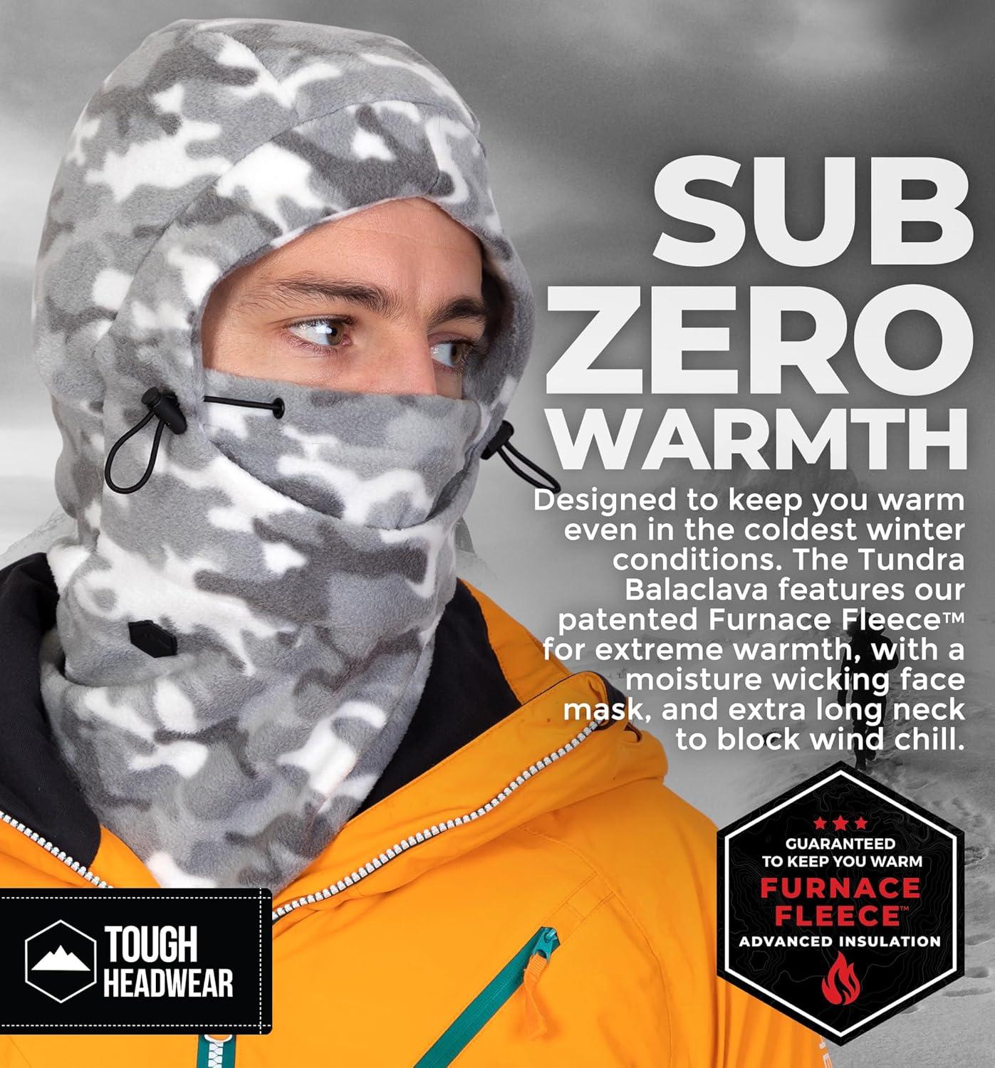 imageFleece Balaclava Ski Mask  Winter Face Mask for Men ampamp Women  Face Cover for Extreme Cold Weather Gear Skiing SnowboardingGrey