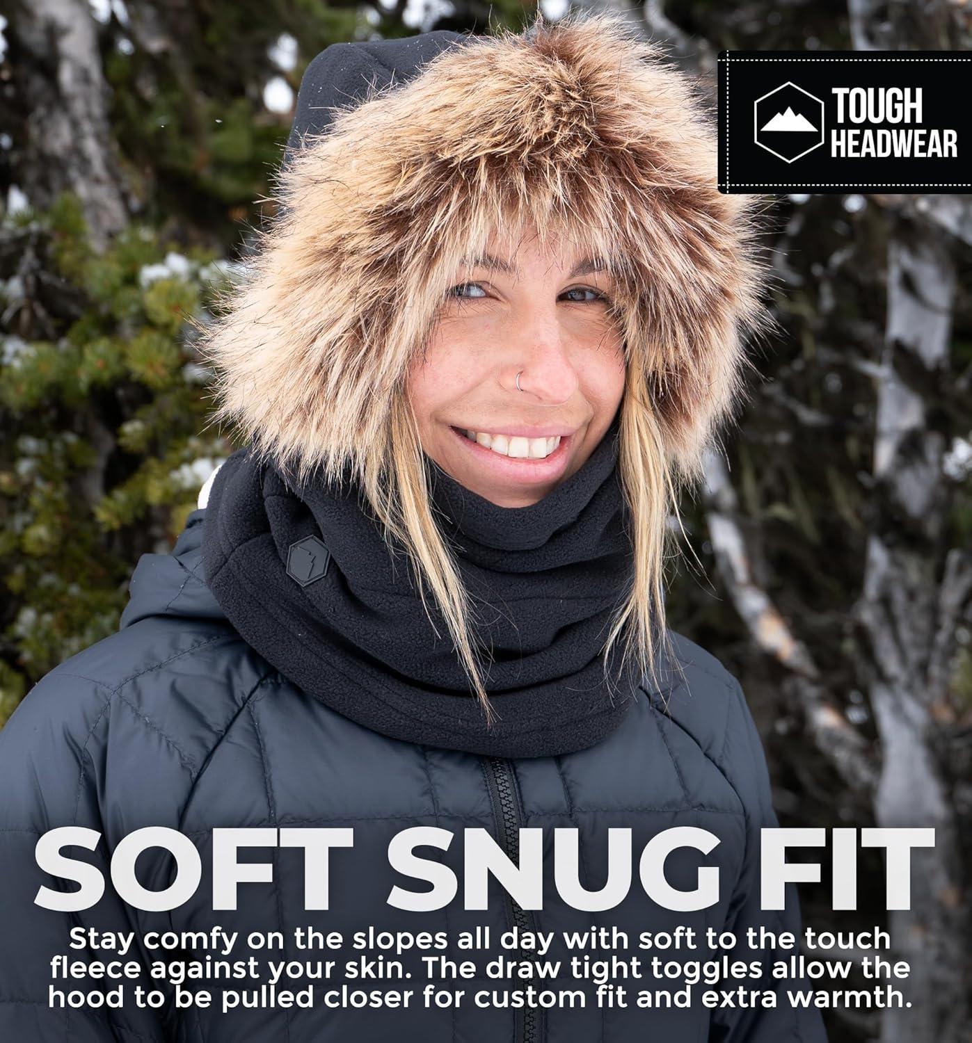 imageFleece Balaclava Ski Mask  Winter Face Mask for Men ampamp Women  Face Cover for Extreme Cold Weather Gear Skiing SnowboardingHeavyweight Fleece Fur