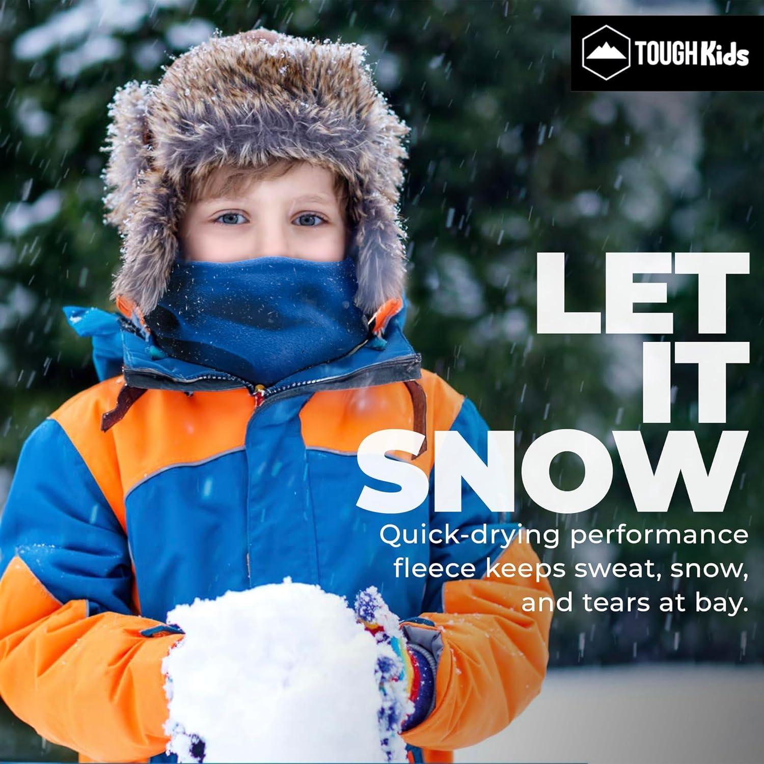 imageFleece Kids ampamp Toddler Neck Warmer ampamp Scarf  Winter Ski Neck GaiterBlue