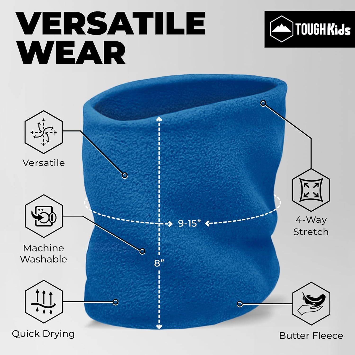 imageFleece Kids ampamp Toddler Neck Warmer ampamp Scarf  Winter Ski Neck GaiterBlue