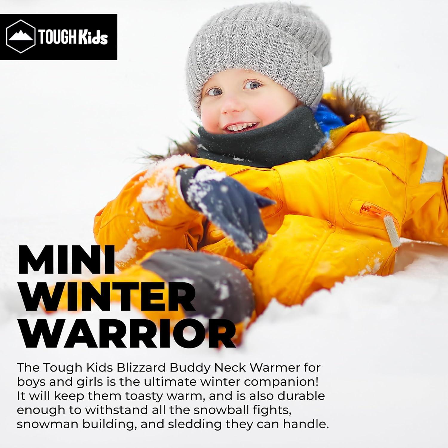 imageFleece Kids ampamp Toddler Neck Warmer ampamp Scarf  Winter Ski Neck GaiterGray