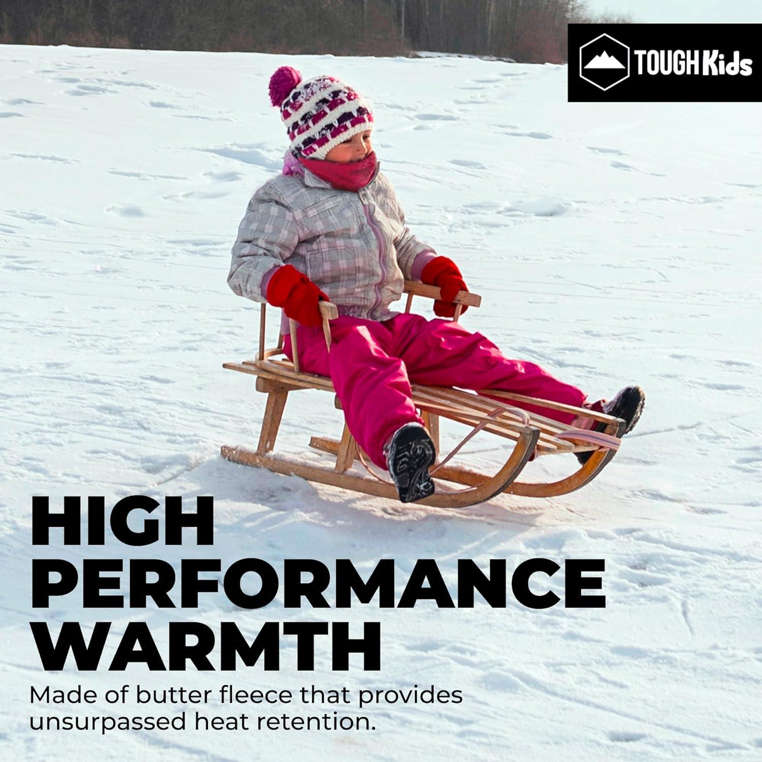 imageFleece Kids ampamp Toddler Neck Warmer ampamp Scarf  Winter Ski Neck GaiterPink