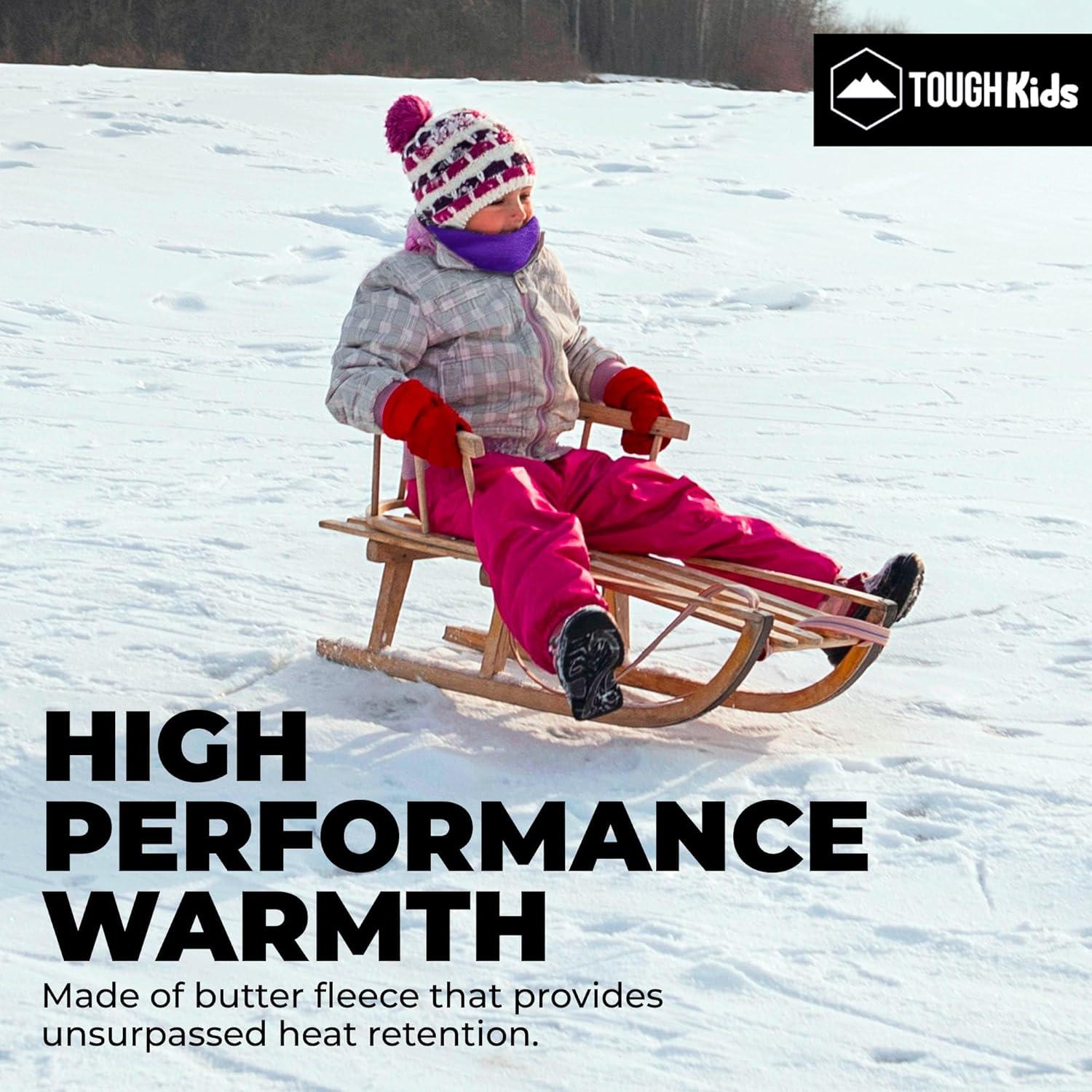 imageFleece Kids ampamp Toddler Neck Warmer ampamp Scarf  Winter Ski Neck GaiterPurple