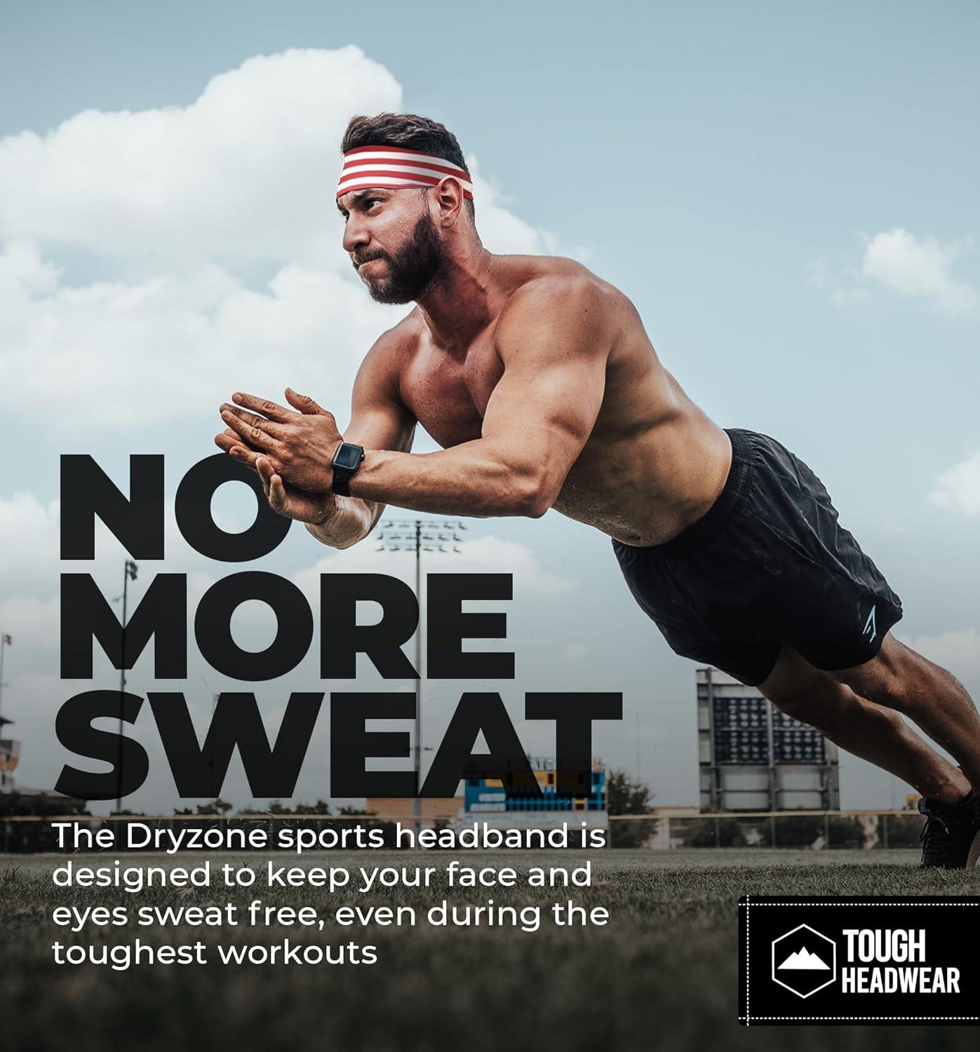 imageMens Athletic Headbands  Sweat Bands for Working Out Cycling Football and Sports Performance