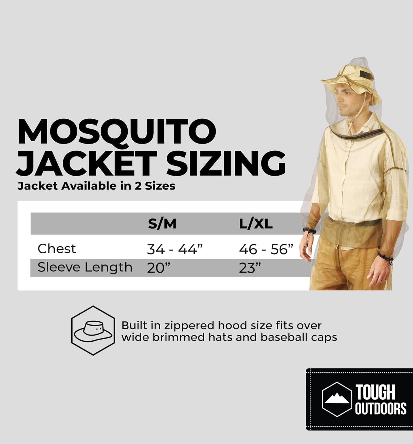 imageMosquito Jacket  Bug Jacket with Hood for Men and Women  Mosquito Net for Gardening ampamp Outdoor Protection from Bugs Flies Gnats NoSeeUms ampamp MidgesJacket Only