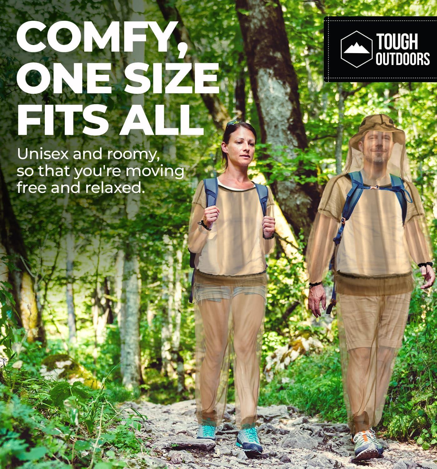 imageMosquito Jacket  Bug Jacket with Hood for Men and Women  Mosquito Net for Gardening ampamp Outdoor Protection from Bugs Flies Gnats NoSeeUms ampamp MidgesJacket  Pants Set  Large  Xlarge