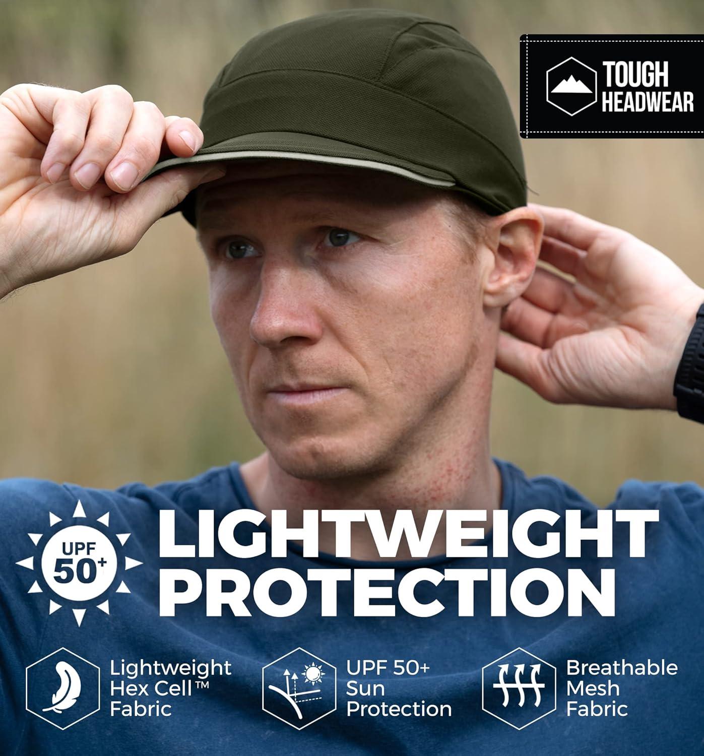 imageRunning Hat  UV Protection Reflective Sports Cooling Sun Cap for Men ampamp Women  Adjustable Lightweight ampamp Breathable Unstructured UPF 30 Foldable Summer Caps  Sweat Wicking ampamp Quick Dry