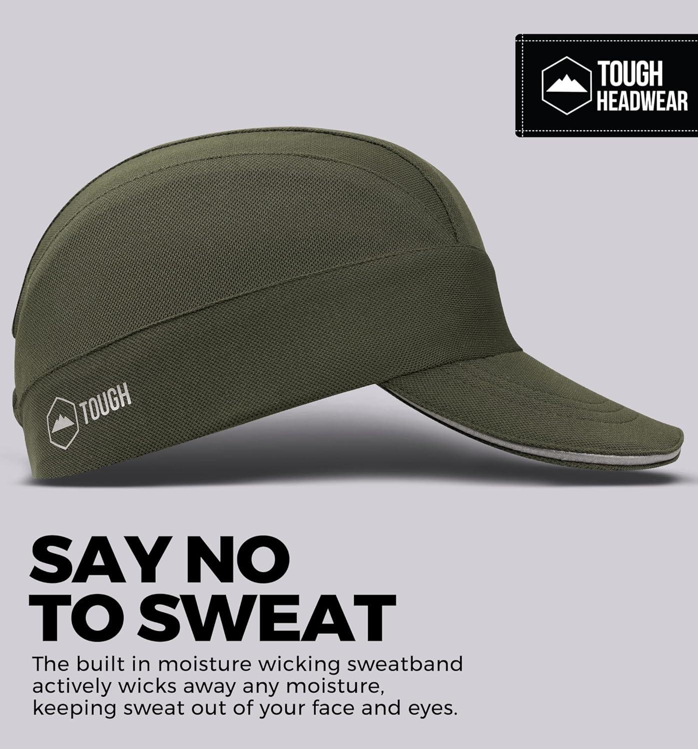 imageRunning Hat  UV Protection Reflective Sports Cooling Sun Cap for Men ampamp Women  Adjustable Lightweight ampamp Breathable Unstructured UPF 30 Foldable Summer Caps  Sweat Wicking ampamp Quick Dry