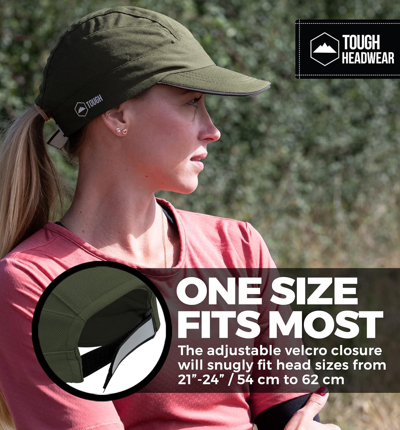 imageRunning Hat  UV Protection Reflective Sports Cooling Sun Cap for Men ampamp Women  Adjustable Lightweight ampamp Breathable Unstructured UPF 30 Foldable Summer Caps  Sweat Wicking ampamp Quick Dry