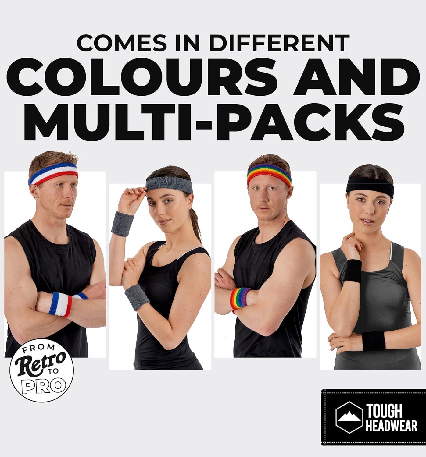 imageRunning Headbands for Men and Women  Athletic Sweatband  Terry Cloth Bands for Basketball Tennis Football Gym Running Cosplay ampamp Costumesnavy blue