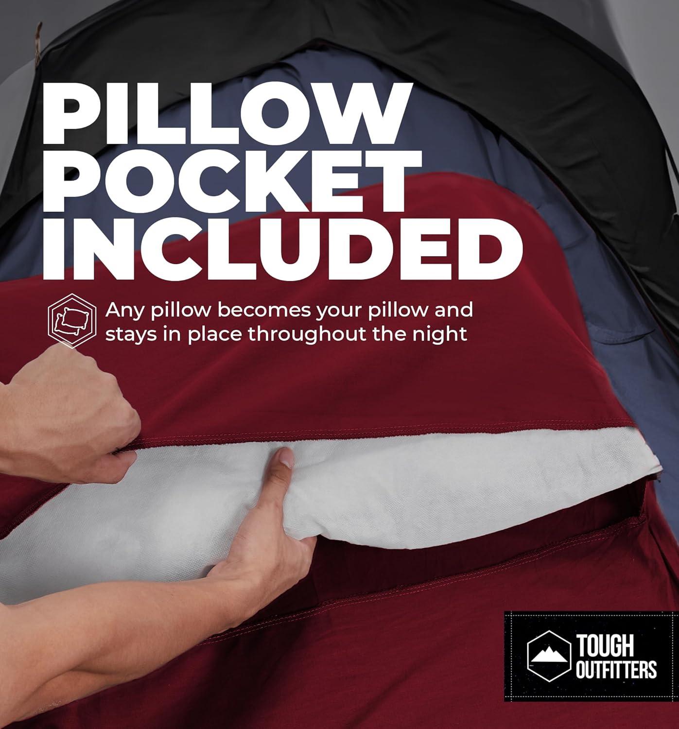 imageSleeping Bag Liner  Adult Sleep Sack ampamp Travel Sheets for Hotel  Travel Sleep Sack Camping Sleeping Bag Liners for Cold WeatherRed