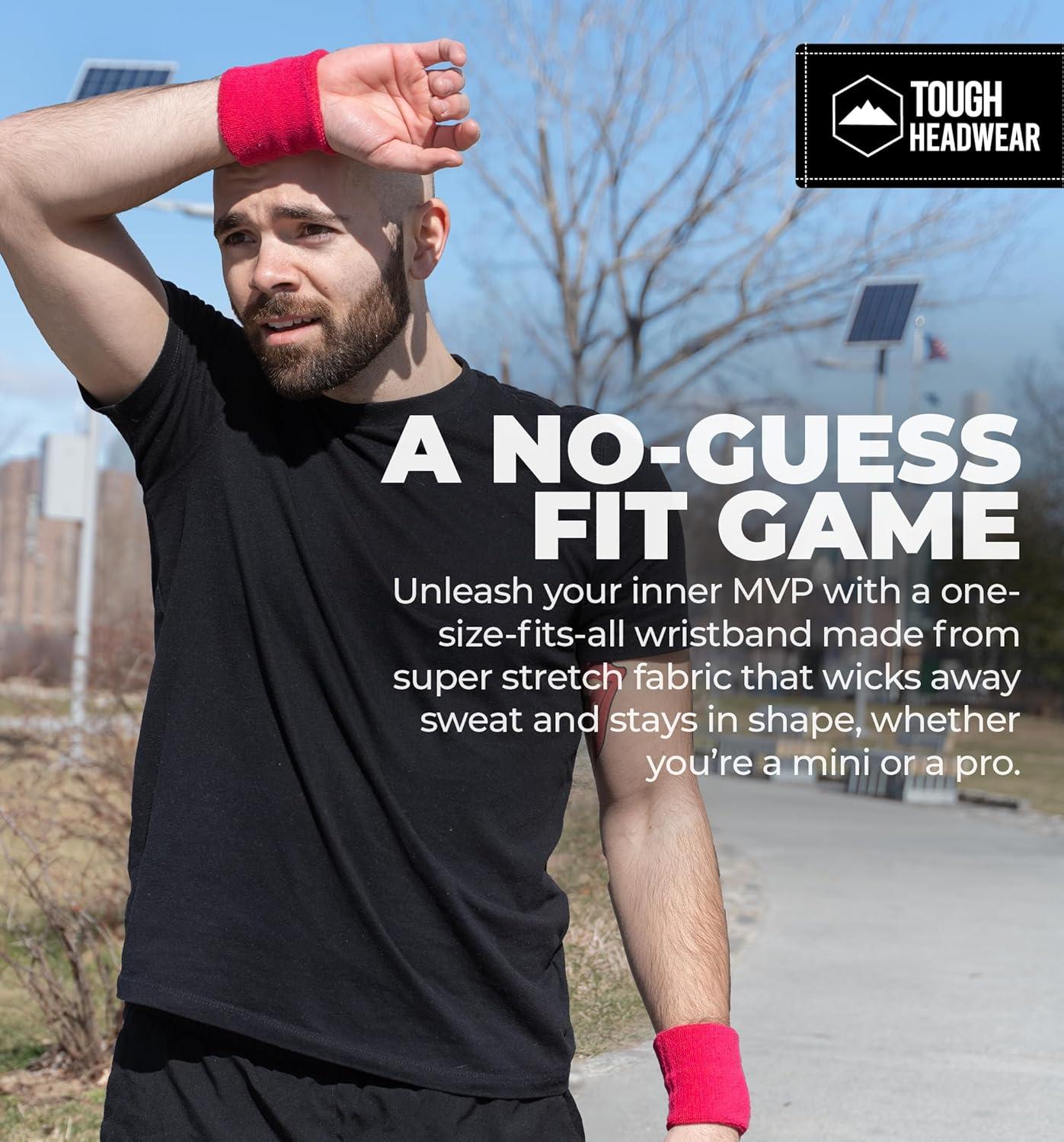 imageSports Sweatbands  Arm Bands for Wrists Sweat Absorption for Men ampamp WomenWristband  Pink