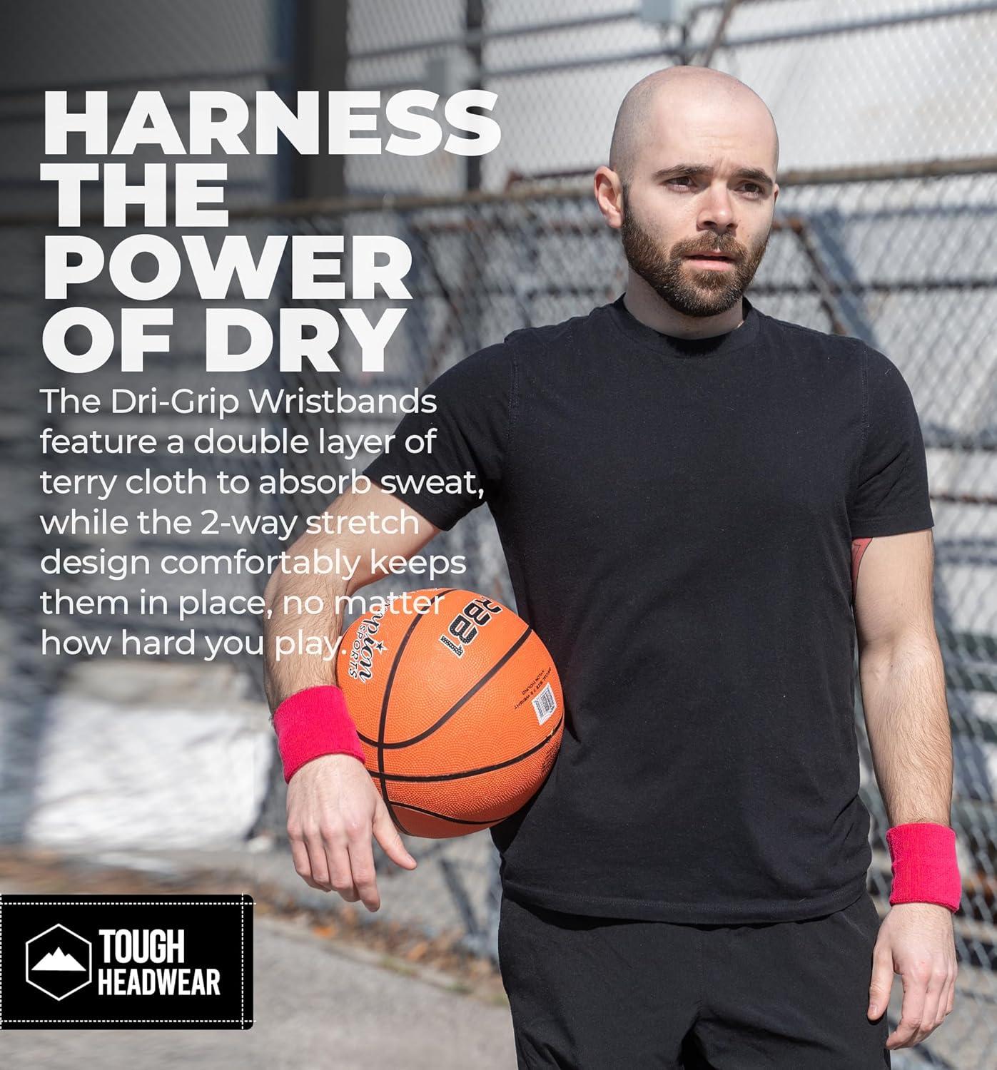 imageSports Sweatbands  Arm Bands for Wrists Sweat Absorption for Men ampamp WomenWristband  Pink