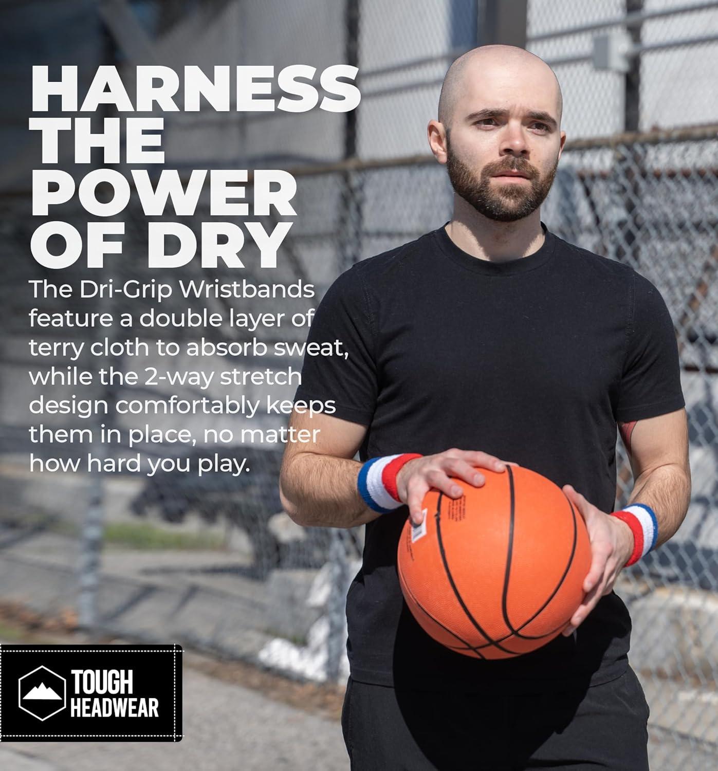 imageSports Sweatbands  Arm Bands for Wrists Sweat Absorption for Men ampamp WomenWristband  USA