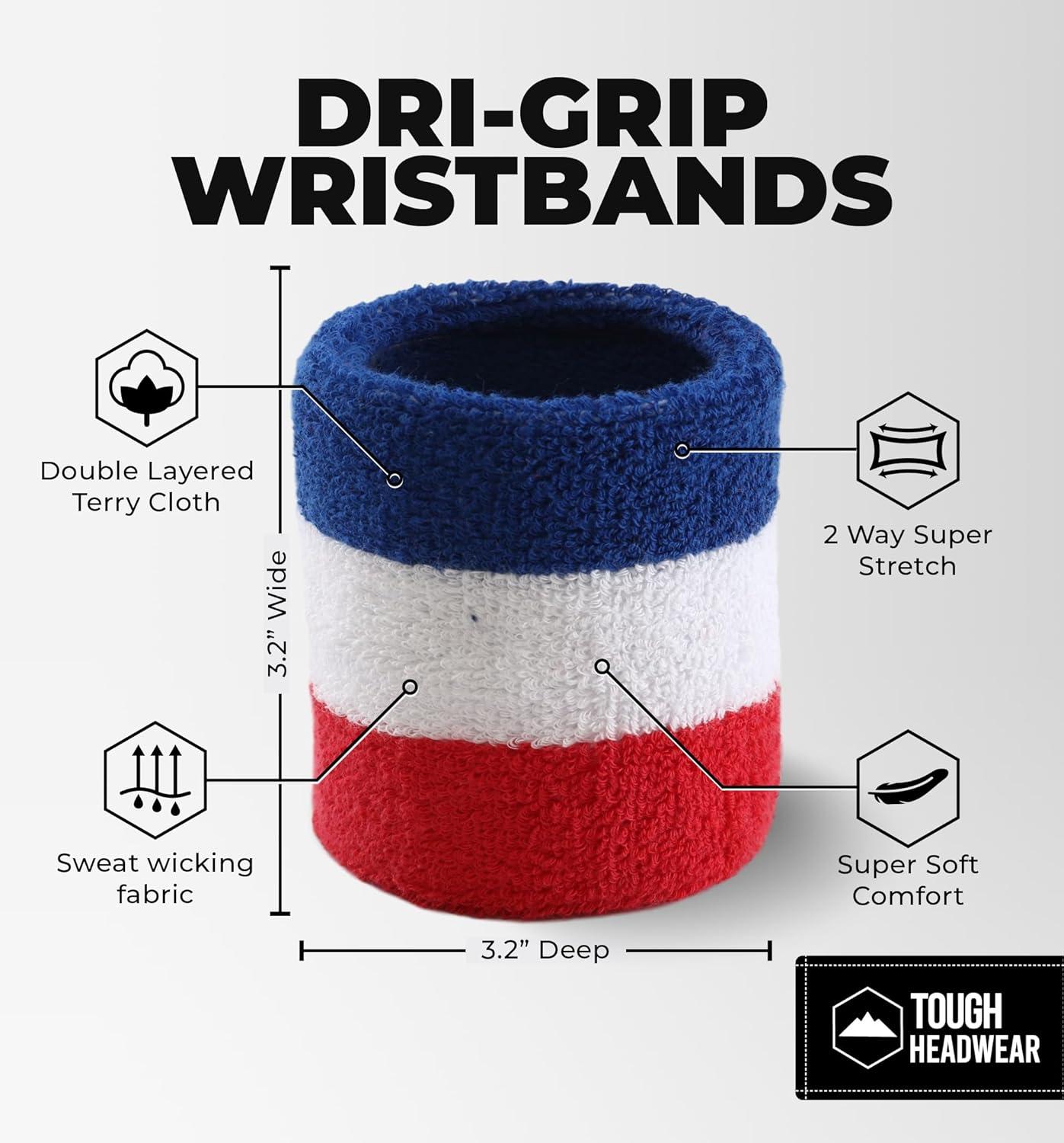 imageSports Sweatbands  Arm Bands for Wrists Sweat Absorption for Men ampamp WomenWristband  USA