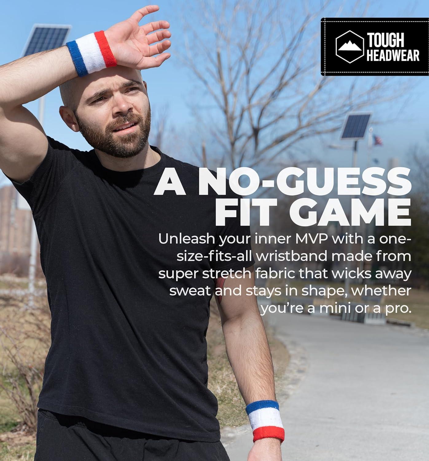 imageSports Sweatbands  Arm Bands for Wrists Sweat Absorption for Men ampamp WomenWristband  USA