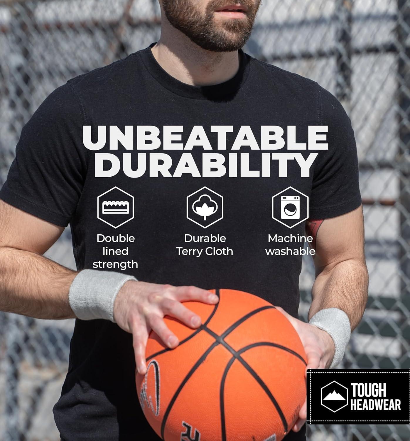 imageSports Sweatbands  Arm Bands for Wrists Sweat Absorption for Men ampamp Womenlight grey