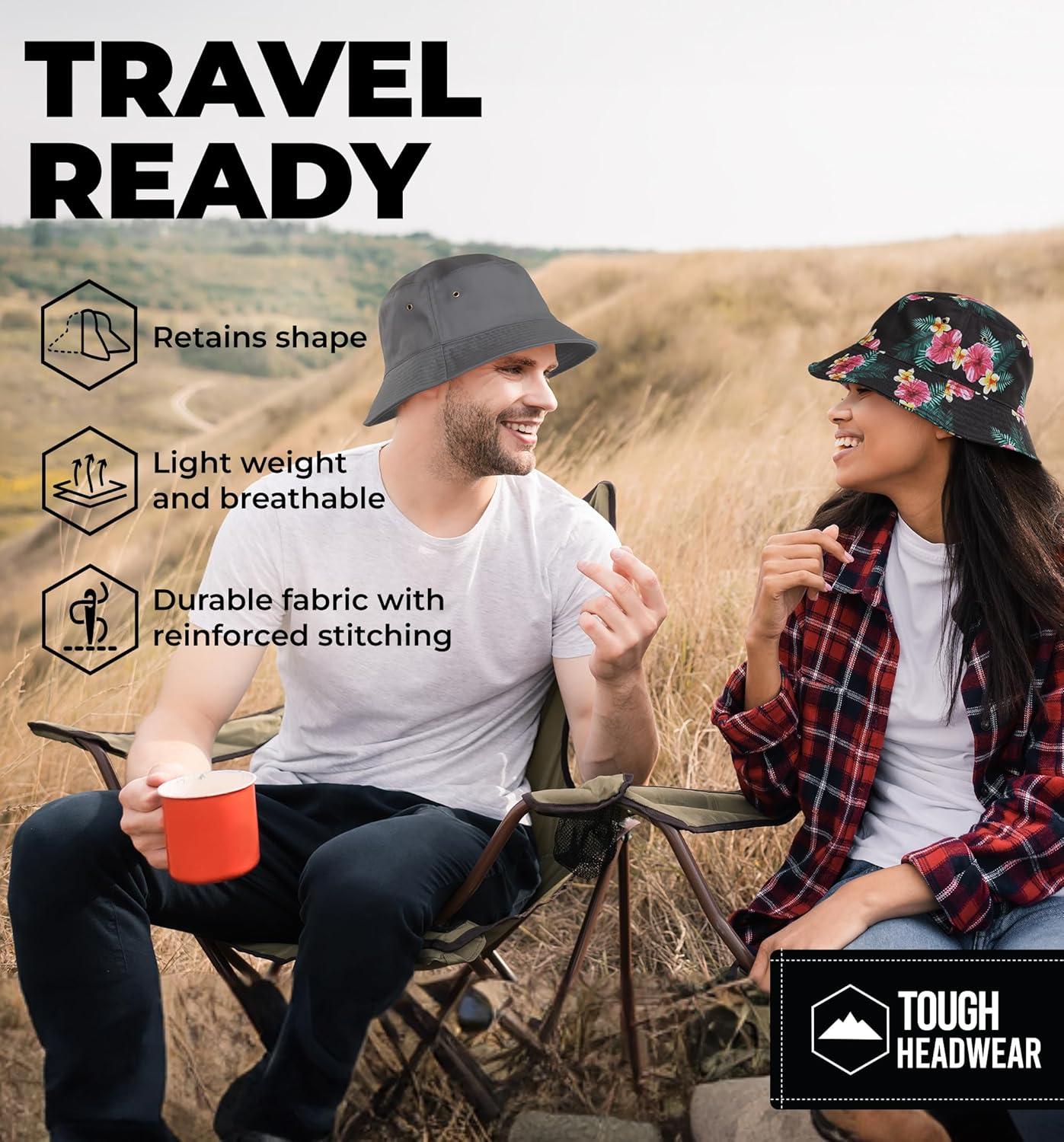 imageSummer Bucket Hat for Women  Fisherman Hat  Beach Bucket Hats for Men  Womens Summer Hat  Bucket Sun Hats for ProtectionDark Gray