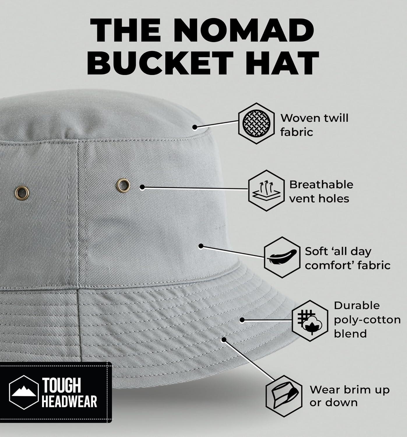 imageSummer Bucket Hat for Women  Fisherman Hat  Beach Bucket Hats for Men  Womens Summer Hat  Bucket Sun Hats for ProtectionLight Gray