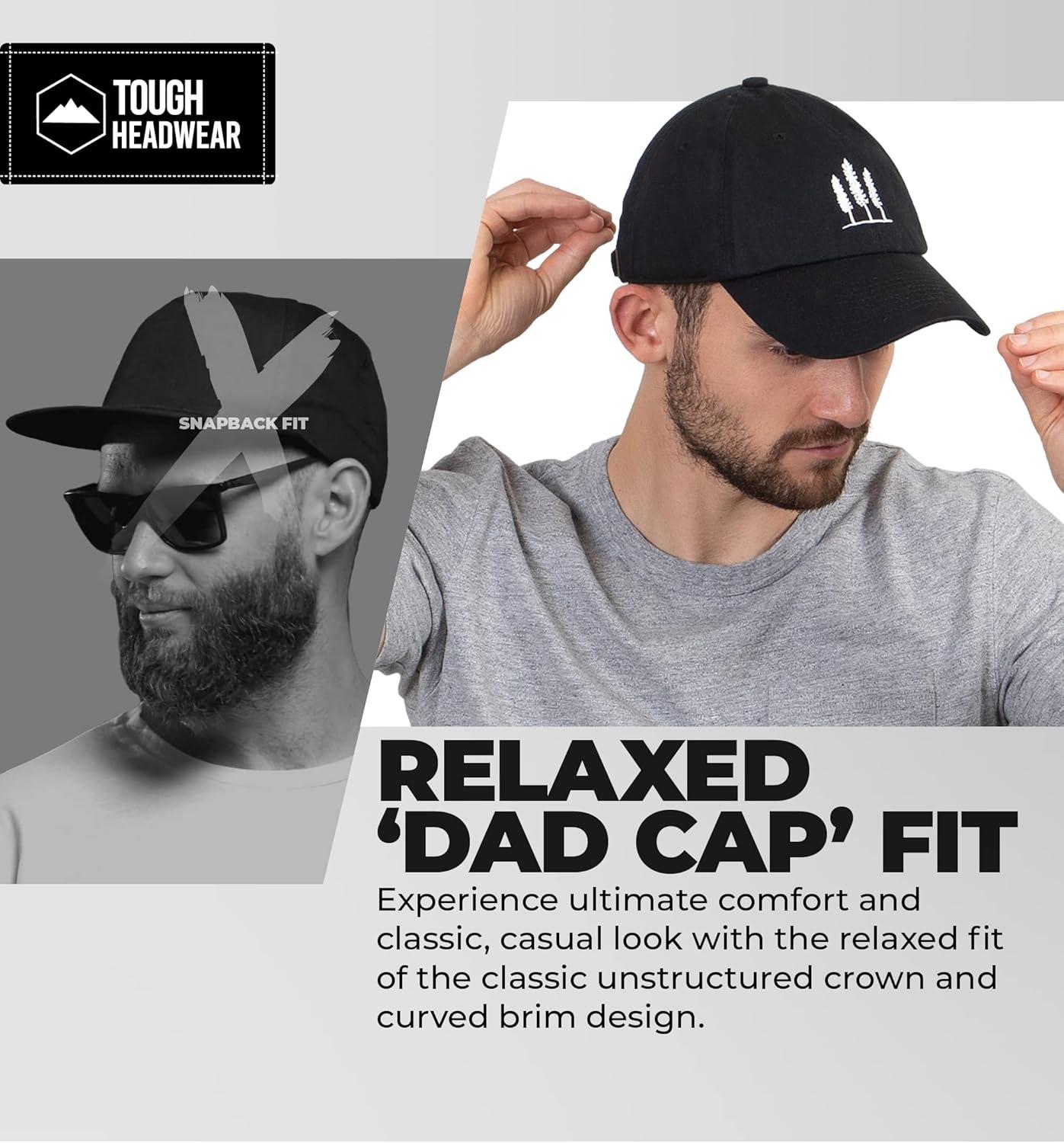 imageTough Headwear Baseball Cap Dad Hat  Womens ampamp Mens Baseball Caps Dad Hats for Men 90s Dad Cap Baseball Cap for Women