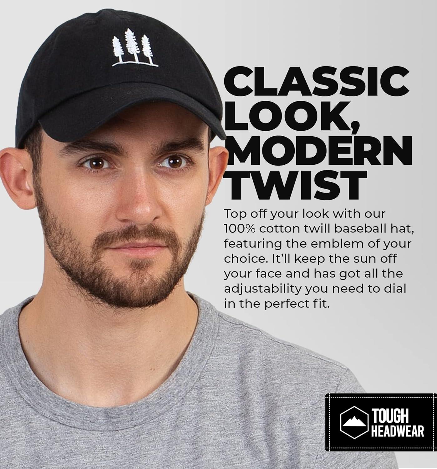 imageTough Headwear Baseball Cap Dad Hat  Womens ampamp Mens Baseball Caps Dad Hats for Men 90s Dad Cap Baseball Cap for Women