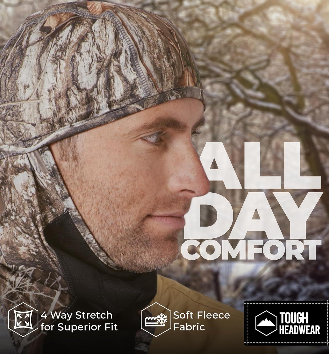 imageTough Headwear Camo Face Mask  Balaclava Ski Masks for Men  Hunting Head Cover Duck Hunting Facemask for Cold WeatherRealtree Camo