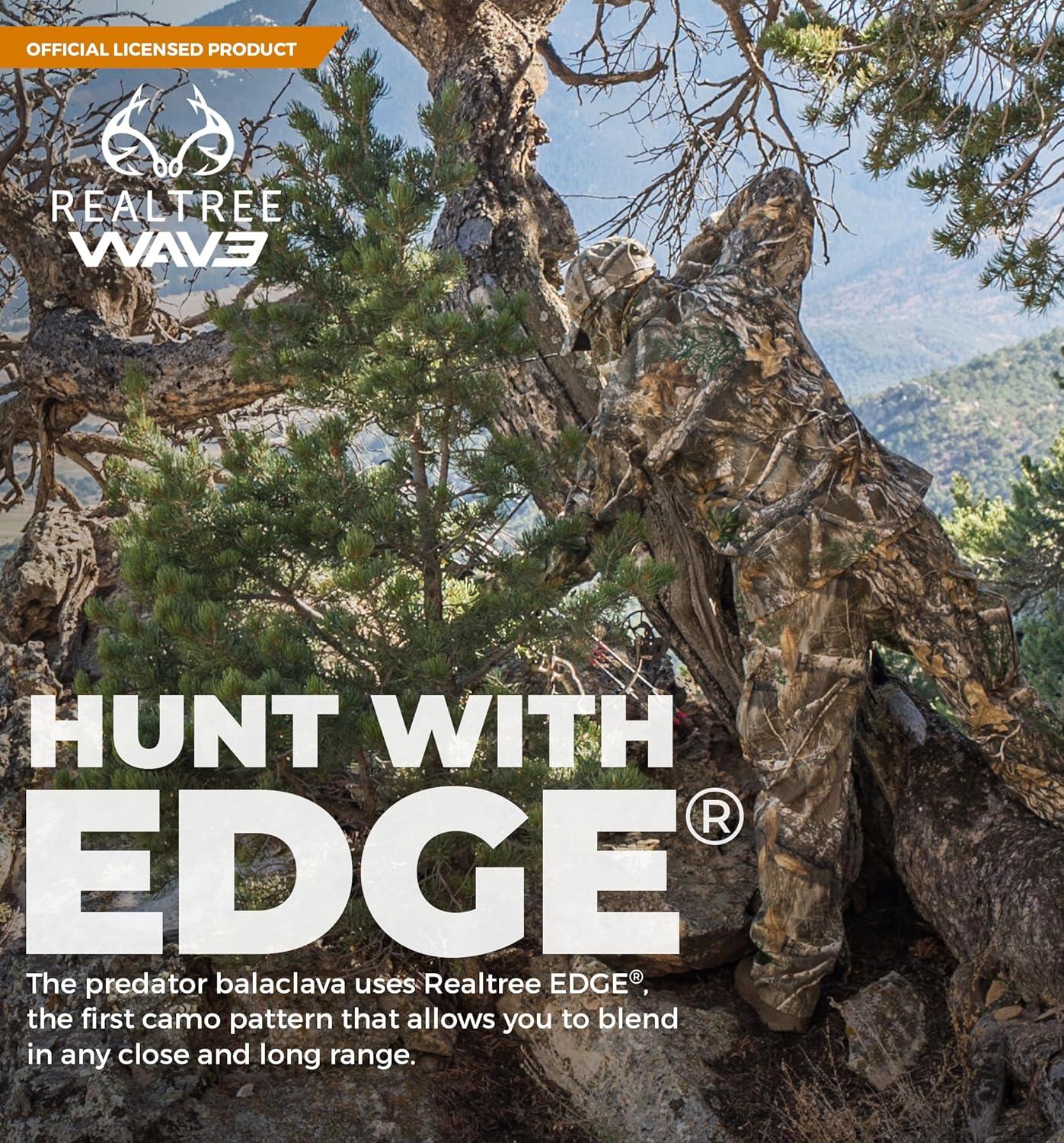 imageTough Headwear Camo Face Mask  Balaclava Ski Masks for Men  Hunting Head Cover Duck Hunting Facemask for Cold WeatherRealtree Camo