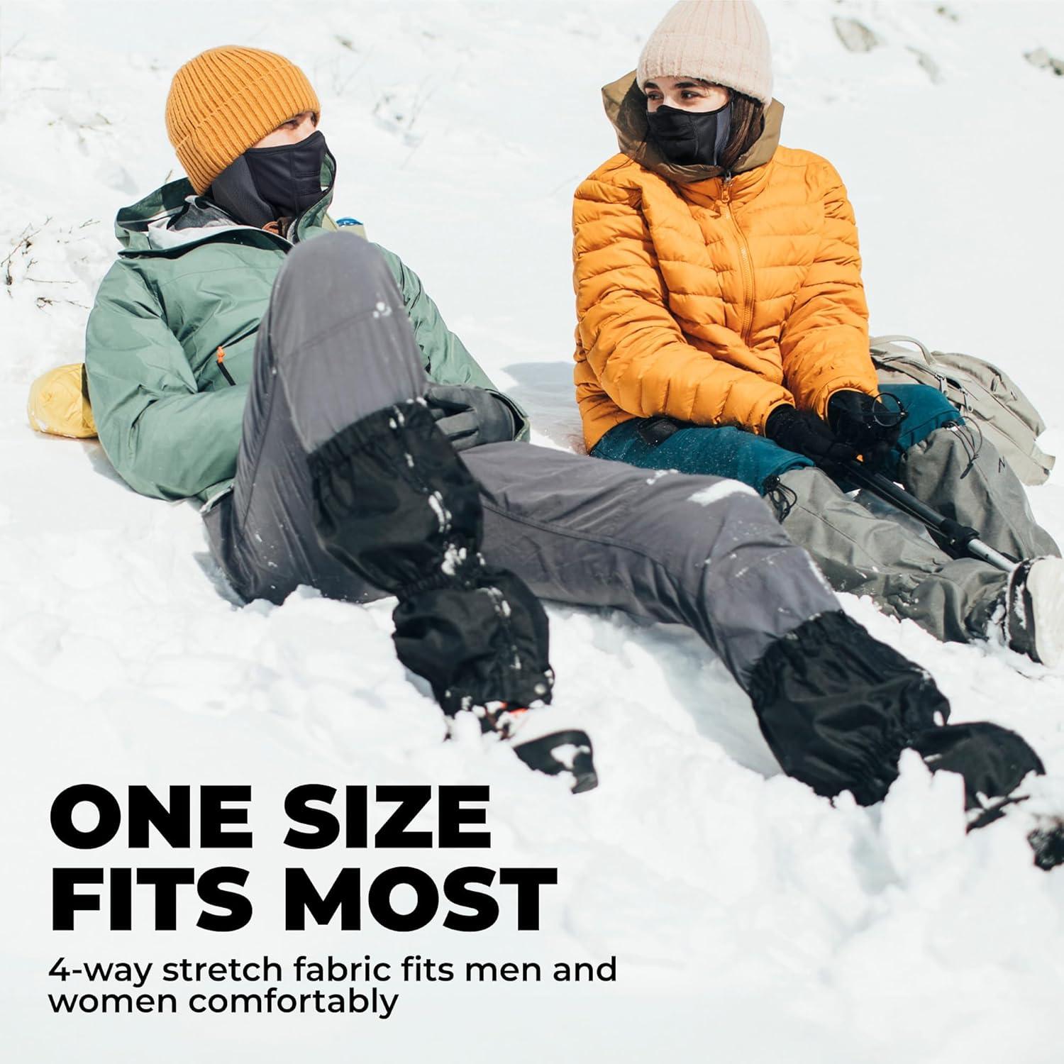 imageTough Headwear Half Ski Mask for Men ampamp Women Winter Face Mask for Cold Weather Half Balaclava Neck Gaiter Neck WarmerGray