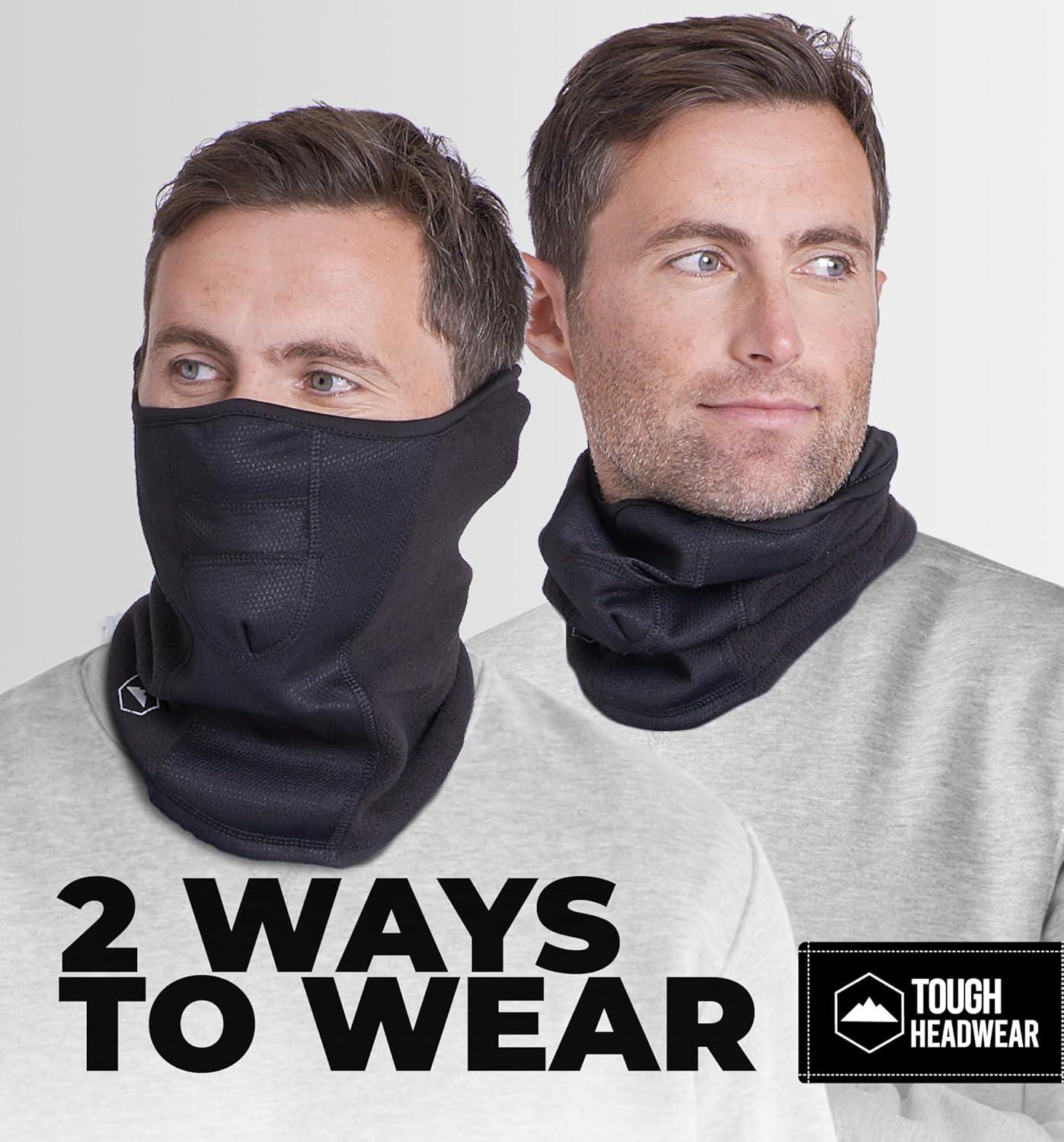 imageTough Headwear Half Ski Mask for Men ampamp Women Winter Face Mask for Cold Weather Half Balaclava Neck Gaiter Neck WarmerTactical