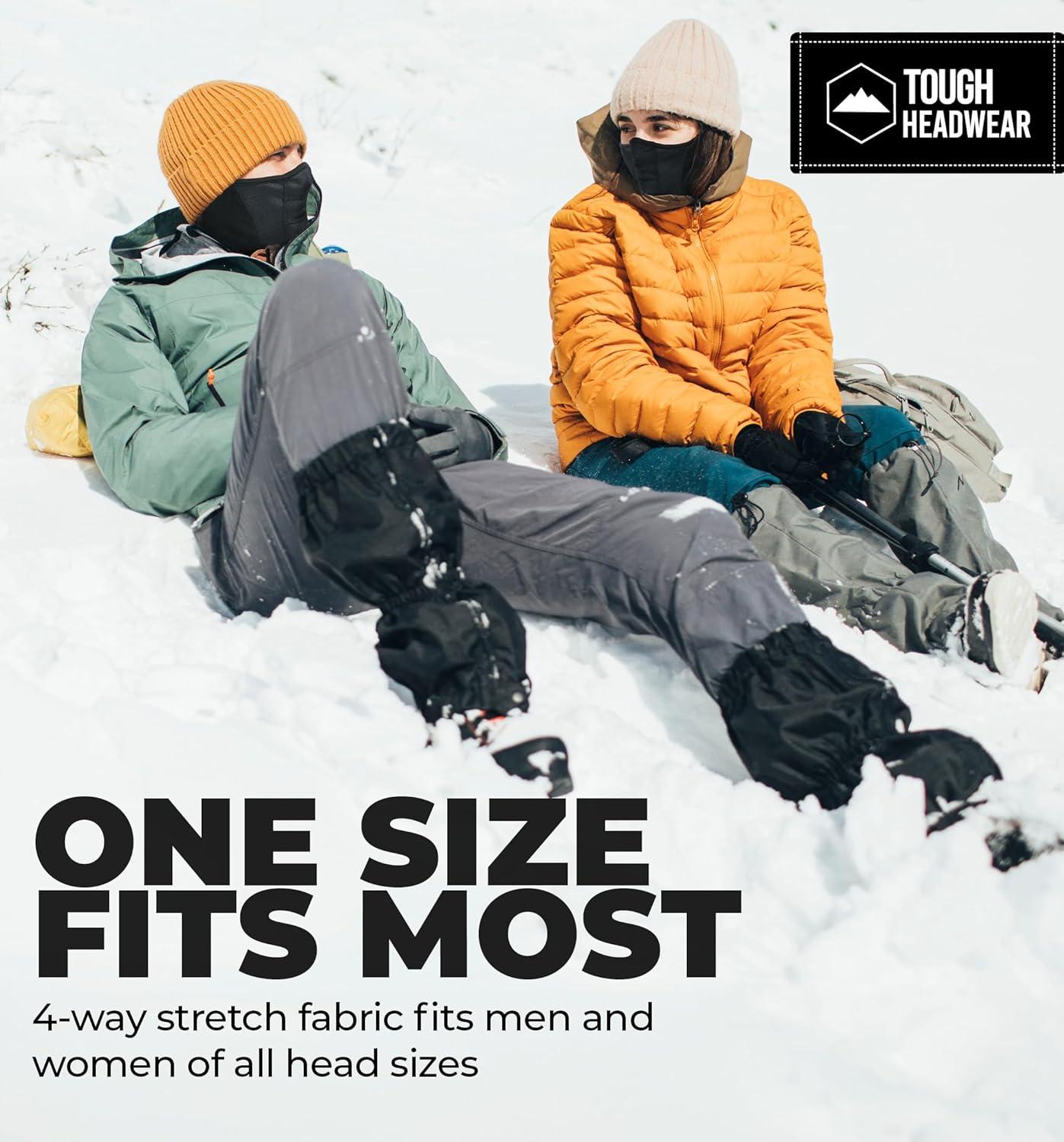 imageTough Headwear Half Ski Mask for Men ampamp Women Winter Face Mask for Cold Weather Half Balaclava Neck Gaiter Neck WarmerTactical