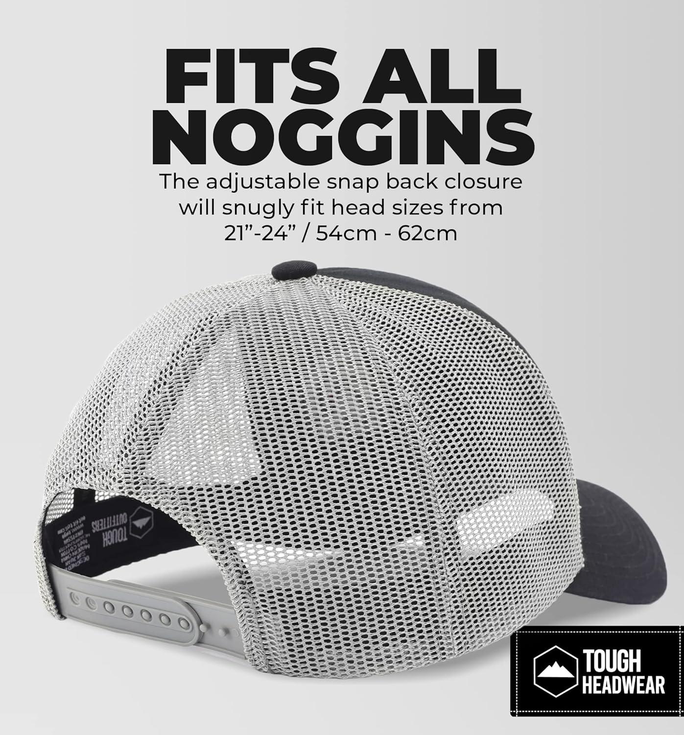 imageTough Headwear Hats for Men  Trucker Hat Men  Mesh Hats for Men  Snap Back Hats for Men  Trucker Caps Embroidered ampamp Badge