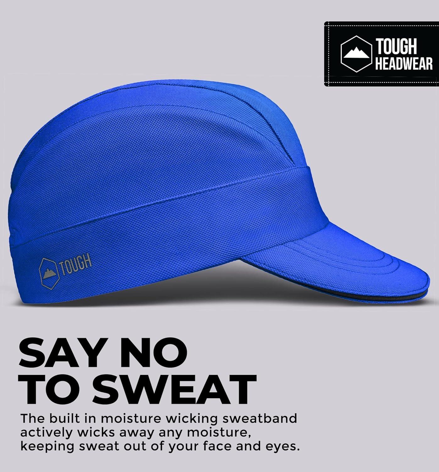 imageTough Headwear Running Hat Running Cap  Moisture Wicking Running Hat Men ampamp Women  Sports Cap ampamp Workout Hats for Men