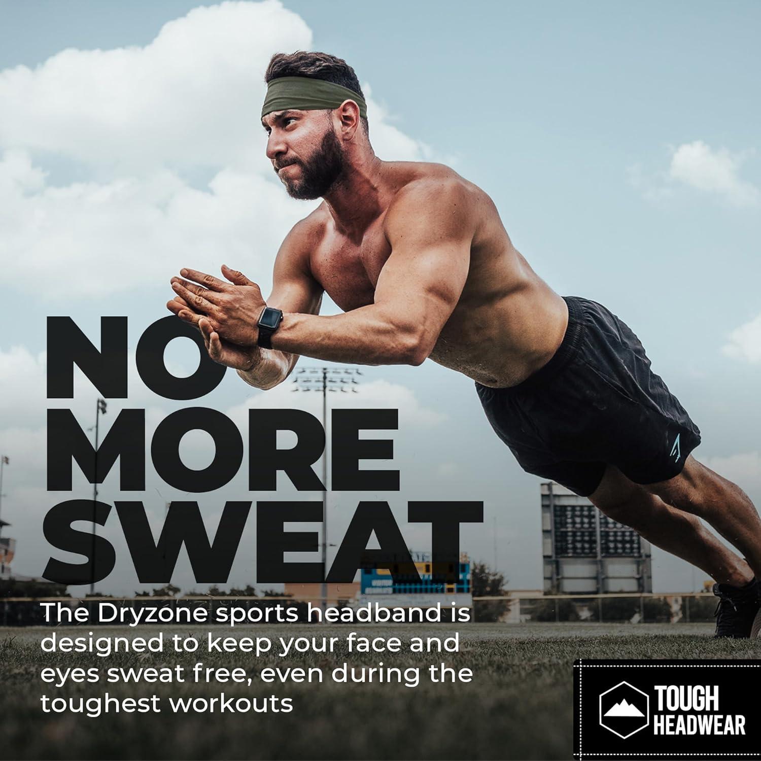 imageTough Headwear Sport Headbands for Men  Workout Headbands for Women  Running Headband Tennis Athletic SweatbandBBGGW