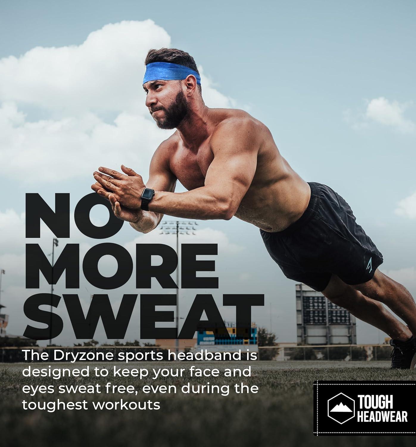 imageTough Headwear Sport Headbands for Men  Workout Headbands for Women  Running Headband Tennis Athletic SweatbandGalaxy